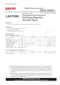 LA5735M-TLM-E數據表 封面