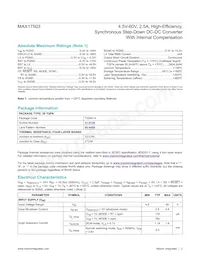 MAX17503SATP+T Datasheet Page 2