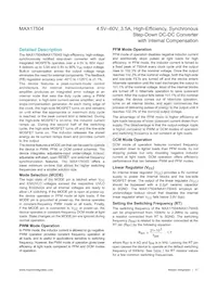 MAX17504SATP+ Datasheet Page 17