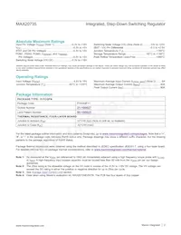 MAX20735EPL+T Datasheet Page 2
