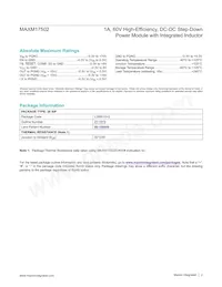 MAXM17502ALI+T Datasheet Page 2