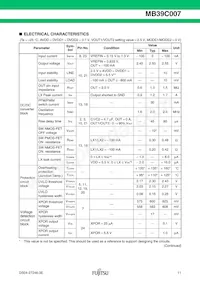 MB39C007WQN-G-JN-ERE1 Datasheet Page 11