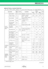 MB39C015WQN-G-JN-ERE1 Datasheet Page 11