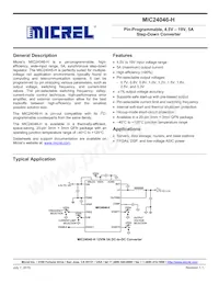 MIC24046-HYFL-TR Datasheet Cover