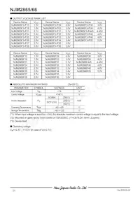 NJM2865F3-33-TE1 Datasheet Pagina 2