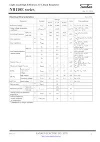 NR119E Datasheet Page 3