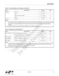 SI3500-A-GMR Datasheet Page 5