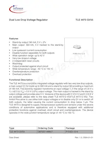 TLE4473GV55AUMA1 Datasheet Cover