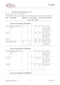 TLE6389G501NTMA1 Datasheet Page 8