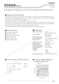 XC6209F602DR-G Datasheet Cover