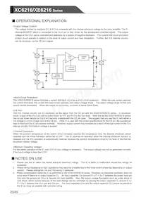 XC6216C202ER-G Datasheet Page 20