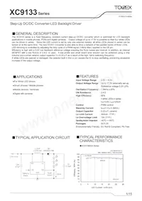 XC9133B02AMR-G Datasheet Cover