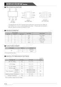 XC9142F55D0R-G Datasheet Pagina 6