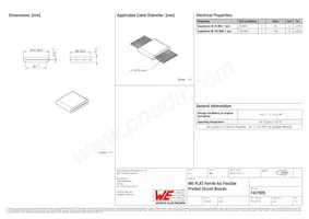 7427805 Datasheet Copertura