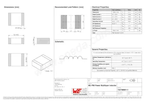 74479899111 Datasheet Cover