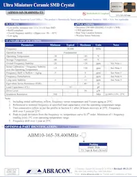 ABM10-165-38.400MHZ-T3 Datasheet Cover