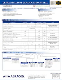 ABM12-44.000MHZ-B2X-T3 Datenblatt Cover
