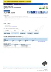 ACT45L-201-2P-TL000 Datasheet Copertura