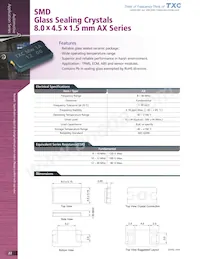 AX-8.192MAHE-T Datasheet Cover