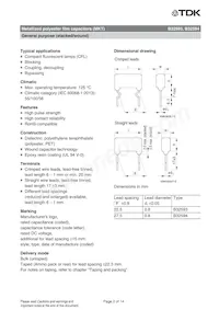 B32594C8334J008 Datasheet Page 2