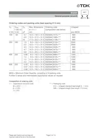 B32594C8334J008 Datasheet Pagina 5