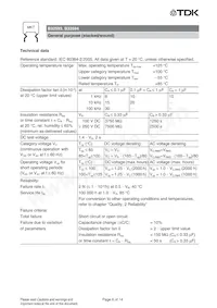 B32594C8334J008 Datasheet Pagina 6