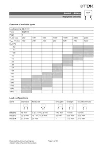 B32613A4154J008 Datasheet Pagina 16