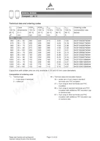 B43510A158M87 데이터 시트 페이지 12