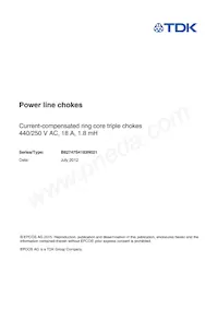 B82747S4183N021 Datasheet Cover