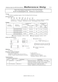 BLM15GA750SN1D Datasheet Cover