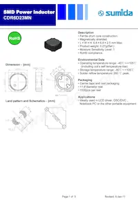 CDR6D23MNNP-820NC Datasheet Cover