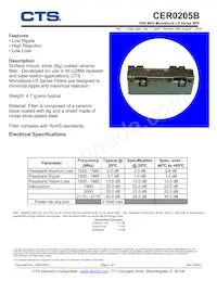 CER0205B Datasheet Cover