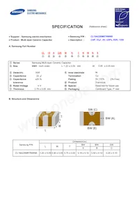 CL19A226MR7NWN8 Datasheet Cover