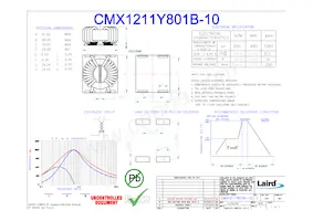 CMX1211Y801B-10 Datasheet Cover