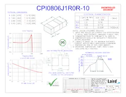 CPI0806J1R0R-10數據表 封面
