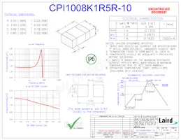 CPI1008K1R5R-10 Datasheet Cover
