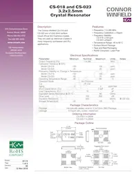 CS-018-114.285MHZ Datenblatt Cover