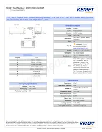 CWR19MC106KBHZ Datasheet Cover