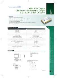 CX-100.000MBE-T Datasheet Cover