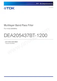 DEA205437BT-1200 Datenblatt Cover
