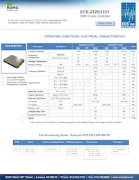 ECS-2333-160-BN-TR Datasheet Cover