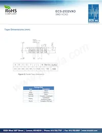 ECS-2532VXO-270B-2.8 Datasheet Pagina 3