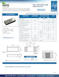 ECS-.327-CDX-1128 Datasheet Cover