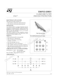 EMIF03-SIM01 Datasheet Cover