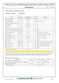 FK2500025 Datasheet Page 3