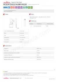 RCER72A221K0M1H03A Datenblatt Cover