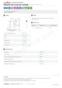 RDER73A152K2K1H03B Datasheet Cover