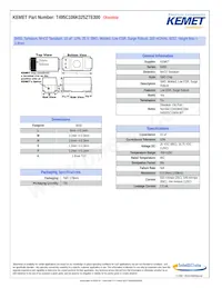 T495C106K025ZTE300 Datasheet Cover