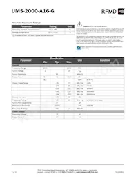 UMS-2000-A16-G數據表 頁面 2