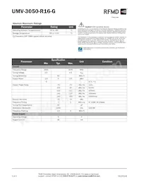 UMV-3050-R16-G Datasheet Pagina 2